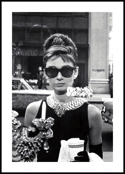 Audrey Hepburn Ontbijt bij Tiffany's Poster 