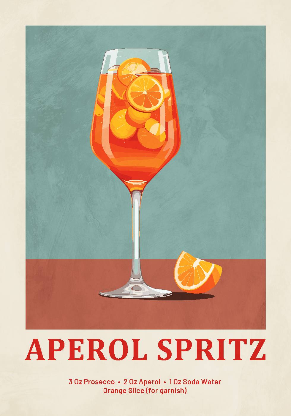 Aperol Spritz Recept Poster