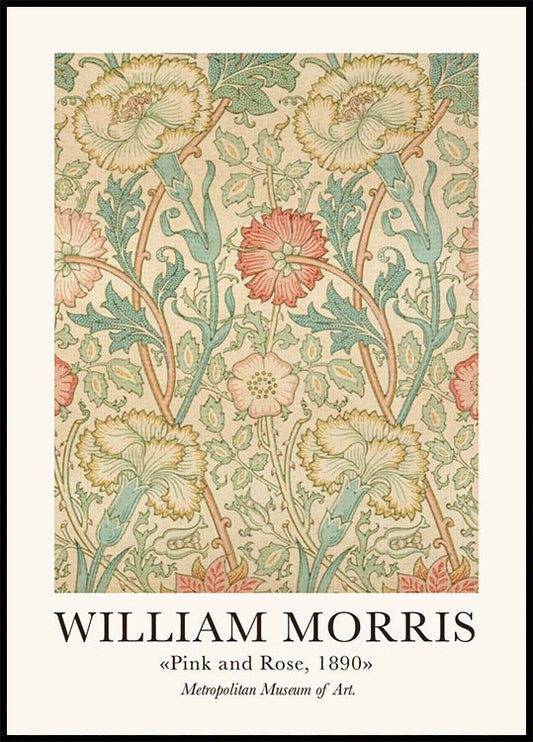 W. Morris &amp; Co Roze en Rozen Poster 