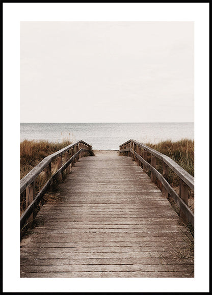 Het pad naar het strand poster 