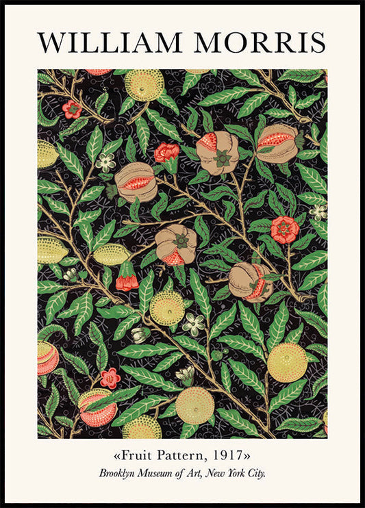 W.Morris &amp; CO Fruitpatroonposter 