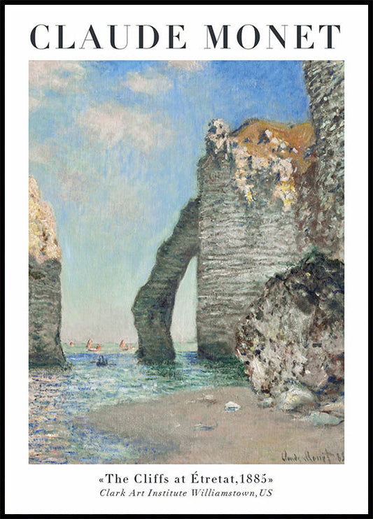 Poster van Monet's kustkliffen