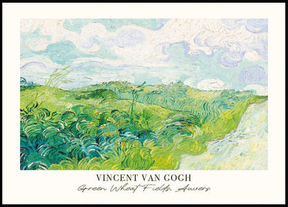 Groene korenvelden door Vincent van Gogh Poster