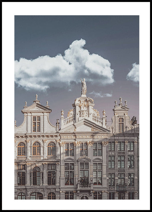 Elegante architectuur in Brussel Poster