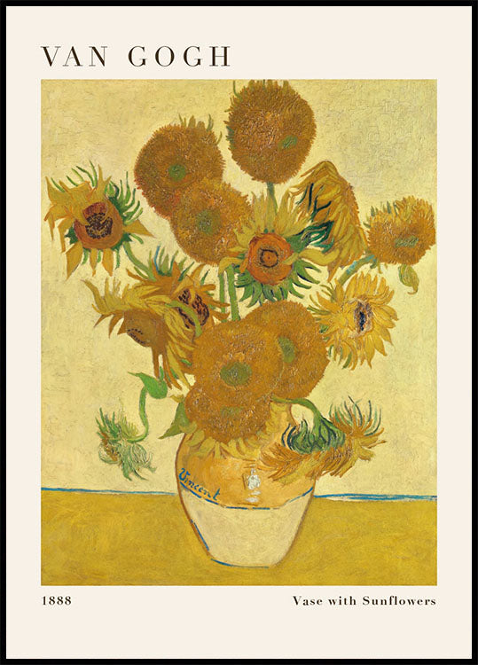 Poster Zonnebloemen van Van Gogh