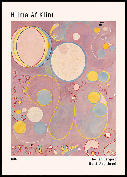 Hilma Af Klint: de tien grootste serie, nr. 8, poster voor volwassenen