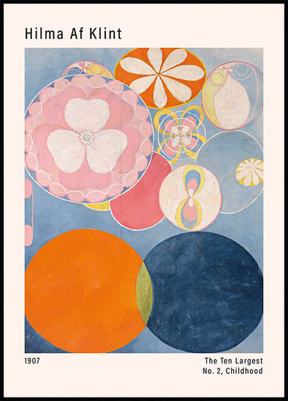 Kleurrijke abstracte kunst van Hilma Af Klint Poster